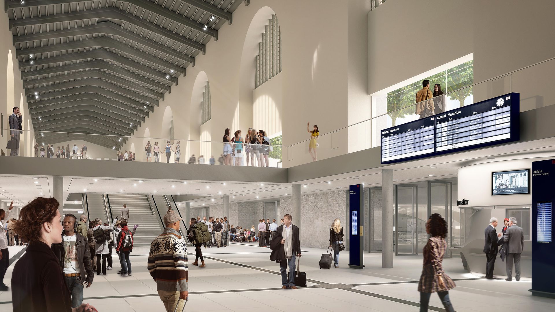 Visualisierung Wandelhalle Bonatzbau