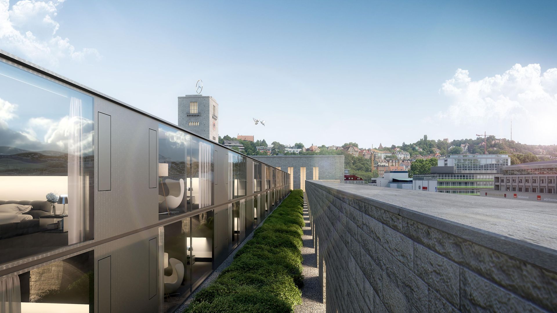 Visualisierung künftiges Hotel Bonatzbau