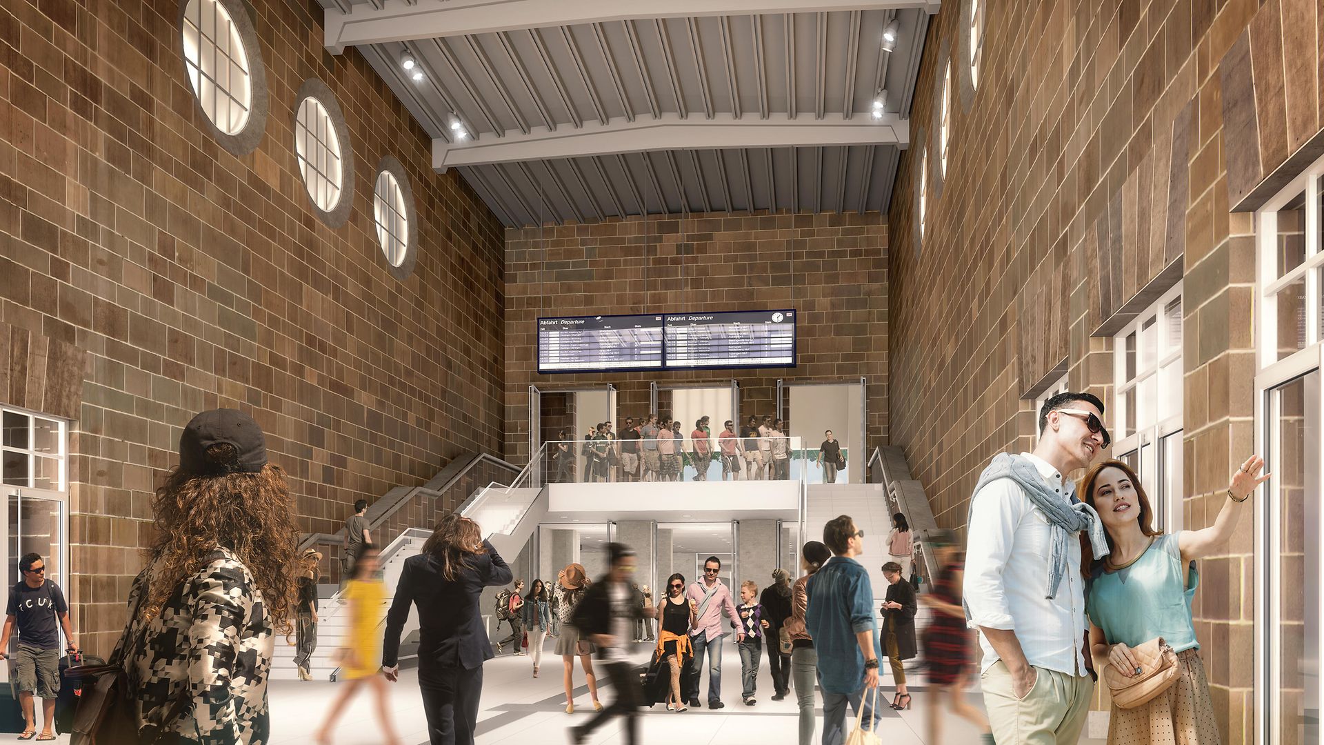 Visualisierung Mittelausgang Bonatzbau