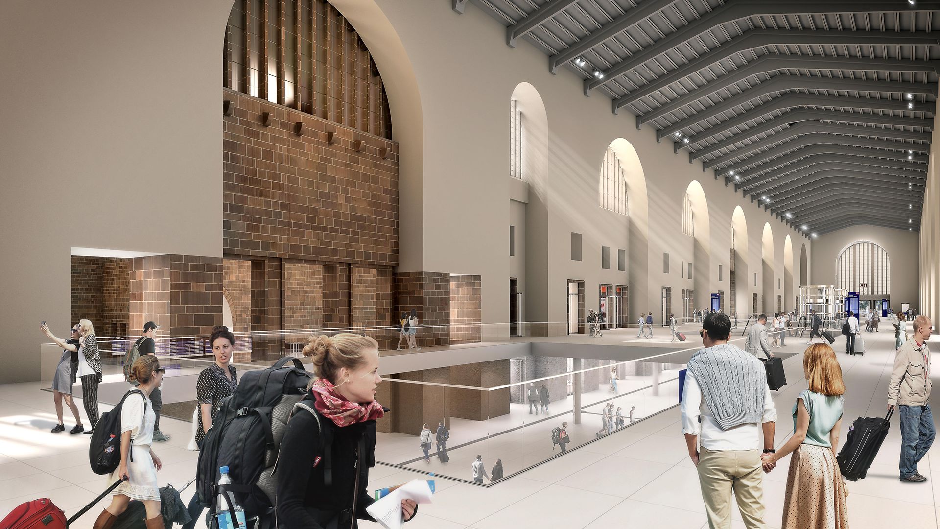 Visualisierung Wandelhalle Bonatzbau