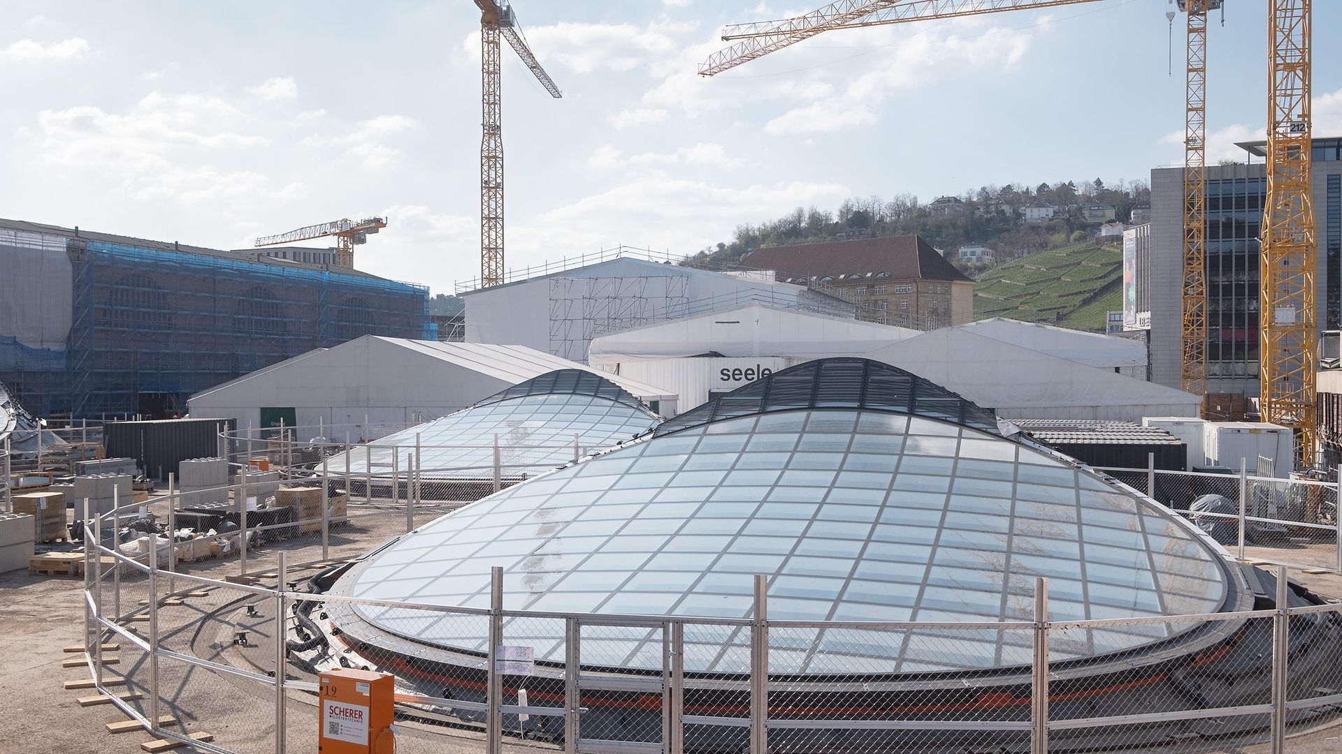 Lichtauge des künftigen Stuttgarter Hauptbahnhofs
