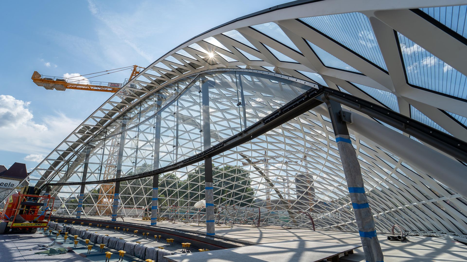 Eingang zum künftigen Stuttgarter Hauptbahnhof