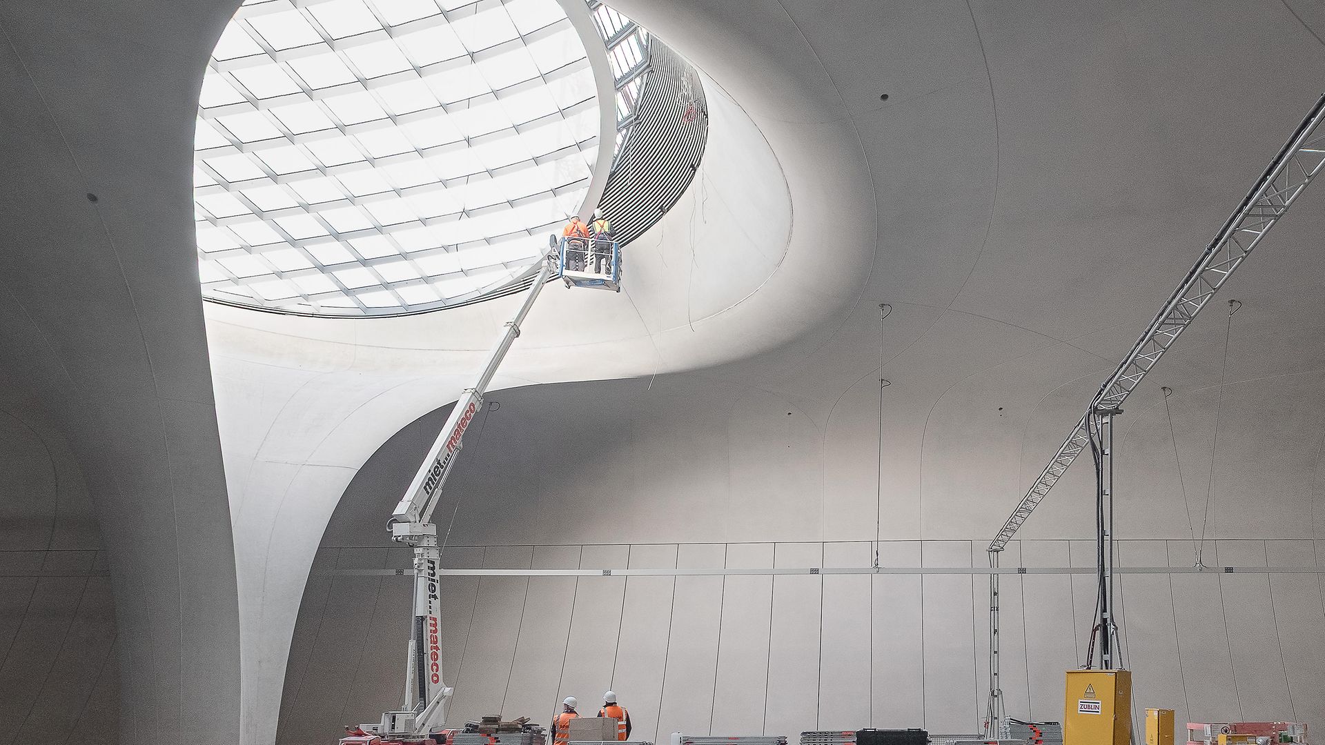 Kelchstütze des künftigen Stuttgarter Hauptbahnhofs