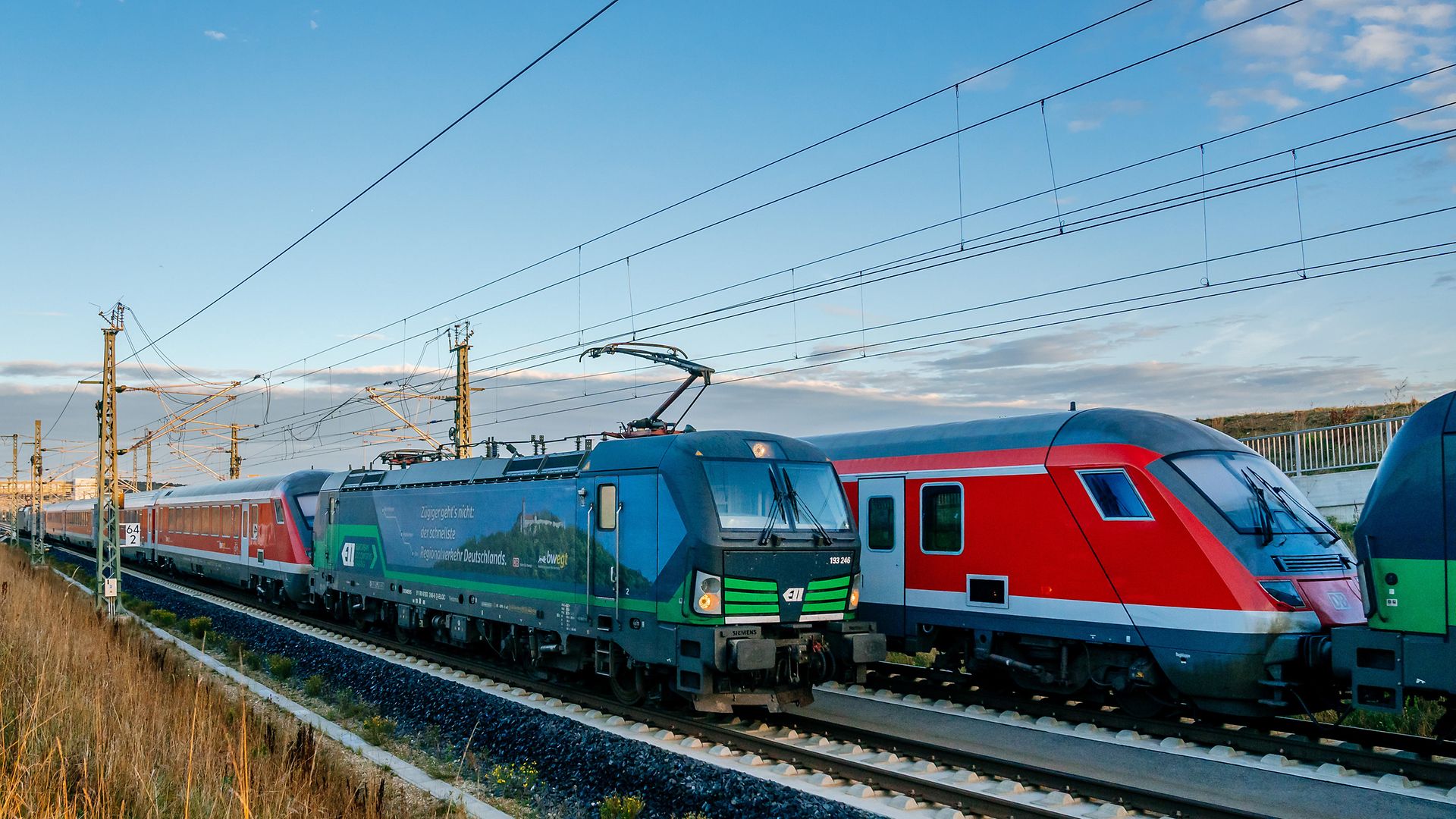 IRE 200 auf der Schnellfahrstrecke Wendlingen–Ulm